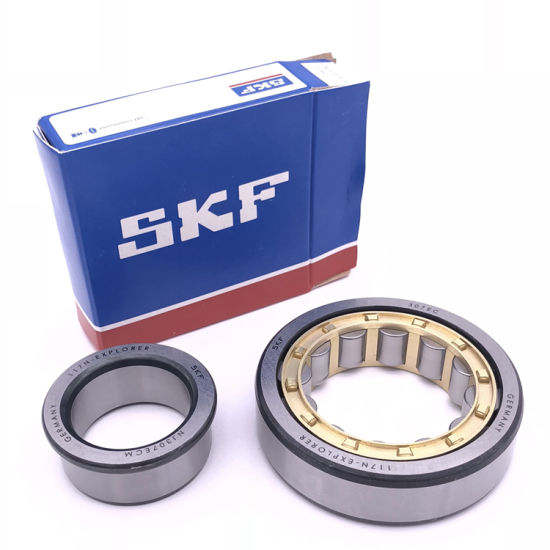 יחיד שורה SKF חלקי רכב גלילי רולר Bearing NJ409M NJ411M עם כלוב פליז
